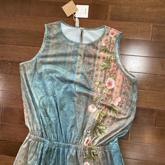 Noracora Casual Printed Dress Women sleeveless Weekend Elegant long sz XXL - Picture 8 of 9